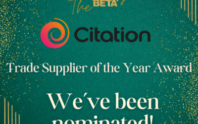 Citation Trade Supplier of the year Award – Nominated for the third year running!